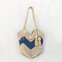 ราคา knit พร้อมส่ง กระเป๋าถัก สไตล์มินิมอล Tote bag handmade 100 (10198999355)