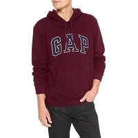 ราคา GAP Mens Full Zip Fleece Logo Hoodie Medium Burgundy (19986338392)