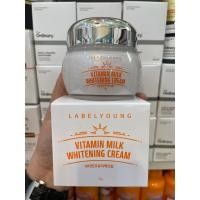 ราคา ครีมหน้าสด LABEL YOUNG Vitamin Milk Whitening Cream 55g (17844190999)