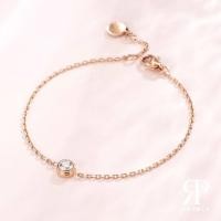 ราคา URPALS กำไล Stainless ชุบทอง 18K ฝังเพชร CZ เกรดคุณภาพสูง ใส่อาบน้ำ ออกกำลังกายได้ (16411072123)