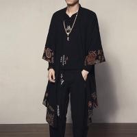 ราคา มาใหม่ ญี่ปุ่นกิโมโนคาร์ดิแกนผู้ชาย Haori ยูกาตะชายซามูไรเครื่องแต่งกายเสื้อผ้ากิโมโนแจ็คเก็ตบุรุษกิโมโนเสื้อยูกาตะ Haori (4114282817)