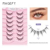ราคา MAGEFY 7 Pairs 3D Eyelashes Extension Full Set Original Reusable Waterproof False Eyelashes 100 Handmade Fake Eyelashes (17496625081)