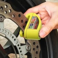 ราคา ที่ล็อคล้อ กุญแจล็อคดิสเบรค ล็อคจานดิสเบรค มอไซด์ทุกรุ่น มีเสียงเตือน กันขโมย Motorcycle Bike Alarm Sound Lock Motorcycle Disc Brake Lock 110Db Loud Security Waterproof Bicycle Lock Waterproof Lock (1