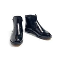 ราคา รองเท้าฮาฟพื้นยางดิบ ด้านหน้าหนังแท้ กระบอกหนังบาจา ตำรวจ ทหาร รปภ ซิปคู่ กันลื่น พื้นเย็บจริง เปลี่ยนไซส์ได้ (17288205659)