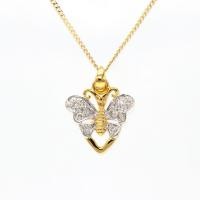 ราคา Happy Jewelry จี้ผีเสื้อโบยบิน ทองแท้ 9k 37 5 เพชรเกสร PD171 (19953443928)