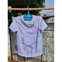 ราคา กางเกงขาวโอโม่เอวยางยืดคลุมท้อง เสื้อคลุมท้องพยาบาล ขาวโอโม่ ชุดกางเกงคลุมท้องพยาบาลขาวโอโม่ปกบัวป้าย (8719688317)