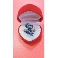ราคา แหวนเงินแท้พลอยสีน้ำเงินไพลินใบมะกอกเงินแท้ 92 5 (17714912188)