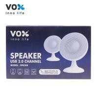 ราคา ลำโพงต่อคอม ลำโพงตั้งโต๊ะ VOX รุ่น SPK200 ลำโพง USB ผ่าน Jack 3 5 มม ลำโพงชุดคู่ VOX Speaker USB 2 0 Channel SPK200 White (14132576879)