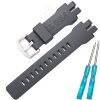 ราคา Tali Jam Tangan Karet เหมาะสำหรับ Casio ProTrek PRG 300 PRW3000 3100 6000 6100Y PRG300สายรัดข้อมือกันน้ำผู้ชายอุปกรณ์เสริมนาฬิกากําไลสีดำ (21080878134)