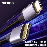 ราคา Nierbo สาย USB C TO Micro B สายฮาร์ดไดรฟ์สายถัก USB 3 0 Type C MALE TO Micro B สำหรับ MacBook TOSHIBA Canvio (21170960314)