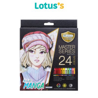 ราคา MASTERART มาสเตอร์อาร์ต ดินสอสีไม้ 24 สี รุ่นมังงะ (21057807450)