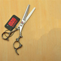 ราคา Kasho 440C 6นิ้วตัดผมกรรไกรแบนฟันกรรไกร Hairdressing Clipper Salon Tools (16830653996)