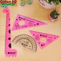 ราคา ชุดเรขาคณิตยีราฟ เรขาคณิต เซตไม้บรรทัด ไม้บรรทัดเรขาคณิต ไม้บรรทัดยีราฟ ชุดไม้บรรทัด ชุดเรขาคณิต 4 ชิ้น ชุดไม้บรรทัดเรขาคณิต พร้อมส่ง (13639616657)