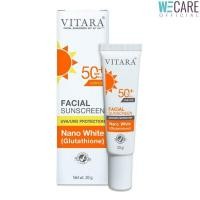 ราคา VITARA Facial sunscreen SPF50 PA ครีมกันแดดผสมกลูตาไธโอน ขนาด 20 G WEC (19399665845)
