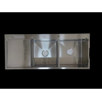 ราคา ซิ้งค์ล้างจาน อ่างซิ้งค์ล้างจานแสตนเลส เกรด304 2บ่อ มีที่วางจาน SA 12050ฺฺB แถมก๊อกล้างจาน (10262451159)