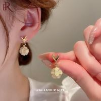 ราคา Frascati สีทองหรูหราตุ้มหูรูปหัวใจโอปอลกรอบตุ้มห้อยต่างหูสำหรับแฟชั่นของผู้หญิงเครื่องประดับอุปกรณ์ตกแต่งมือถืองานปาร์ตี้ (20579352169)