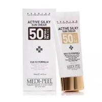ราคา ครีมกันแดด กันน้ำ ไม่ทิ้งคราบ Medipeel Active Silky Sun Cream Spf 50 PA 50ml (20786528391)