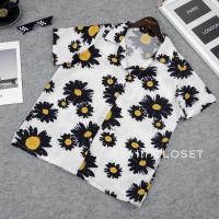 ราคา เสื้อฮาวาย lll Freesize lll IT019 1 เสื้อแขนสั้น ปกฮาวาย ลายดอกเดซี่ รุ่นคลาสสิค ฮิตตลอดกาล เนื้อผ้าไหมอิตาลีอย่างดี (18455233266)
