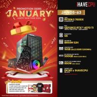 ราคา iHAVECPU คอมประกอบ JAND5 63 AMD RYZEN 5 7600X 4 7GHz 6C 12T PNY GEFORCE RTX 4070 TI VERTO TRIPLE FAN 12GB GDDR6X GIGABYTE B650M S2H rev 1 0 APACER NOX 16GB 8x2 DDR5 5200MHz (21207355381)