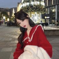 ราคา NEW MALL เดรสสีแดง ชุดจีนของเด็กโต ชุดเจ้าหญิง ชุดปีใหม่ ผู้หญิง เสื้อผ้าสาวอวบ เดรสคอปกตุ๊กตากำมะหยี่สีทองย้อนยุคฝรั่งเศสสีแดง121005 (16874478719)