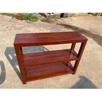 ราคา CPG โต๊ะวางของไม้สัก 30x100สูง80CM ชั้นวางของ3ชั้น ชั้นวาง โต๊ะวางของ โต๊ะวางของเอนกประสงค์ ชั้นวางรองเท้า สีประดู่แดงเคลือบเงา K 198 (13041438089)