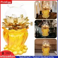 ราคา โคมไฟแก้วรูปดอกบัวโคมไฟใช้น้ำมันนิรภัยสำหรับแต่งพระ (11987148426)