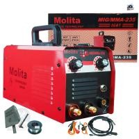 ราคา MOLITA ตู้เชื่อม 2 ระบบ INVENTER MMA MIG รุ่น MIG 235 ตู้เชื่อมไฟฟ้า ไม่ใช้แก๊สCO2 ลวดฟลักซ์คอร์ (11392044824)
