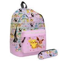 ราคา 2PCS Kids Pikachu กระเป๋านักเรียนเด็ก Pokemon Student Backpack Bag (14888041218)