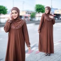 ราคา ชุดเดรสมุสลิมพร้อมผ้าคลุมฮิญาบ ชุดผู้หญิงอิสลาม ดีเทลปักเพชรรีดสุดอลัง สไตล์ตุรกีทรงสวยหรู IM36 (20588954272)