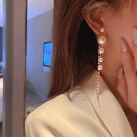 ราคา ต่างหูโบราณแบบตุ้มห้อยต่างหูระย้ายาวสำหรับผู้หญิงเครื่องประดับต่างหูทองแฟชั่นใหม่มีพู่ไข่มุกจำลองคริสตัลทั้งตัว (17307535199)