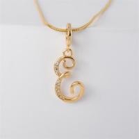 ราคา สร้อยคอจี้ตัวอักษรเพชรสังเคราะห์สีทอง18K สวยด้วยเครื่องประดับตัวอักษร A Z 787N (20977506601)