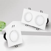 ราคา Recessed Double LED Dimmable Downlight COB 7w 12w 15W 30W Spot Decoration Room Ceiling Lamp AC 220V LED Panel Lights Ho Room (20109843972)