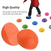 ราคา ราคาถูกสุด Best deal PVC Inflatable Half Yoga Balls นวดจุดบอลนวดจุด Fitball แบบฝึกหัด Fitness Balance Ball (2149624662)