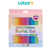 ราคา MASTERART มาสเตอร์อาร์ต ดินสอสีไม้ 50 สี พาสเทล (21058902507)