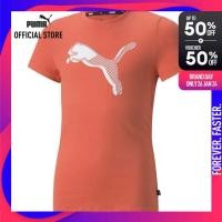 ราคา PUMA KIDS เสื้อยืดเด็กโตลายกราฟิก PUMA Power Graphic สีชมพู APP 67019735 (19966937253)