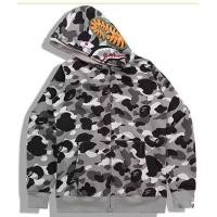 ราคา 2023 NEW2023แฟชั่น Cool ผู้ชายและผู้หญิง Bapes Shark Camo Zip Up To Head เยาวชนคู่ Street Hip Hop แฟชั่น Hoodie (19906956562)