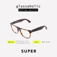 ราคา ลดแรง กรอบแว่นสายตา SUPER by RETROSUPERFUTURE รุ่น SUPER FLAT TOP HAVANA BLACK RX ทรงเหลี่ยมหัวตัด ยอดนิยม (19182291845)