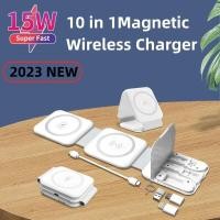 ราคา Gratis Ongkir ปลาค็อด 30W 3 In 1ไร้สายแม่เหล็กแท่นชาร์จขาตั้งสำหรับ iPhone 14 13 12 Pro Max Airpods IWatch สถานีแท่นชาร์จไร้สายอย่างเร็ว (21015650934)