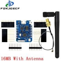 ราคา WEMOS D1 Mini Pro 4M 16M ไบต์ขั้วต่อเสาอากาศภายนอกแบบไบต์ ESP8266 ESP 8266EX CP2104 WIFI บอร์ดพัฒนาไมโคร (19716490593)
