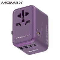 ราคา MOMAX UA8โลก PD 65W อะแดปเตอร์ชาร์จไฟเร็วเครื่องแปลงไฟสำหรับเดินทาง AC G eu au ปลั๊ก US (20384055920)