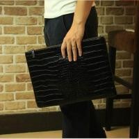 ราคา Osaka กระเป๋าถือผู้ชาย แบบใส่เอกสาร กระเป๋าคลัทช์ ใส่A 4 หนัง PU ลายหนังจระเข้ รุ่น NG270 (9804340210)