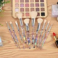 ราคา แปรงแต่งหน้า ด้ามยาว ด้ามคริสตัล เซ็ท 10 ชิ้น สีขาว พร้อมส่ง (16276534621)