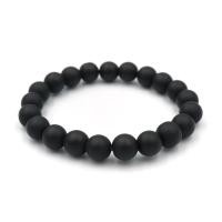 ราคา MATT ONYX นิลดำแบบด้าน เลือกขนาดเม็ดหินได้ 4 6 8 10 มม หินแห่งอำนาจบารมี นิลแท้ สร้อยข้อมือหินนำโชค by siamonlineshop (329030723)