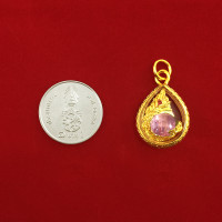 ราคา จี้พญานาคคาบแก้ว เคลือบทอง เข้าพิธีปลุกเสกเสริมสิริมงคลวัดคำชะโนดแล้ว (8740840401)