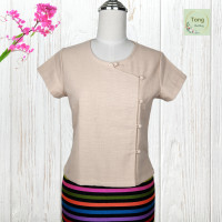 ราคา ผ้าไทย เสื้อผ้าฝ้าย เสื้อพื้นเมือง เสื้อพื้นเมืองผู้หญิง เสื้อผ้าฝ้ายผญ เสื้อพื้นเมืองสีชมพู เสื้อพื้นเมืองสีขาว เสื้อพวงชมพู (19975735730)