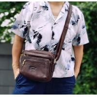 ราคา กระเป๋าสพาย หนังแท้ทั้งใบ งานดี ช่องใส่ของเยอะ ทนทานใช้ได้นานเป็น 10ปี แบรนด์แท้ STAFF 100 สายปรับสั้นยาวได้ (18635016065)