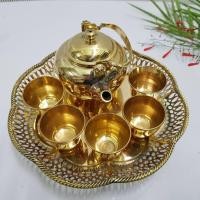 ราคา Brass byfa SET1275 ชุดชาทองเหลือง ถาดโปร่ง8 กาหล่อเล็ก ถ้วยชาno3 4ใบ ครบเซต (8596771110)