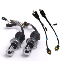 ราคา PL LED 35W 55W H4 Hi Lo HID หลอดไฟซีนอน4300K 5000K 6000K 8000K 10000K 12000K 12V รถ Auto ไฟหน้าไบซีนอนเปลี่ยนชุด (14111053794)