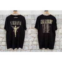 ราคา เสื้อยืดผ้าฝ้ายพิมพ์ลายขายดี เสื้อวง NIRVANA IN UTERO TOUR ลิขสิทธิ์แท้S 5XLS 5XL (20534729376)