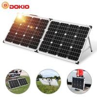 ราคา Dokio 100W 2Pcs x 50W Foldable Solar Panel China Pannello Solare USB Controller Solar Battery Cell Module System Charger (21053044126)